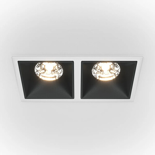 MAYTONI Downlight Encastré Twin Dimmable Blanc, Noir, 2350lm, 4000K