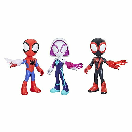 Ludendo Marvel Spidey and His Amazing Friends : Coffret de 3 figurines géantes 23 cm