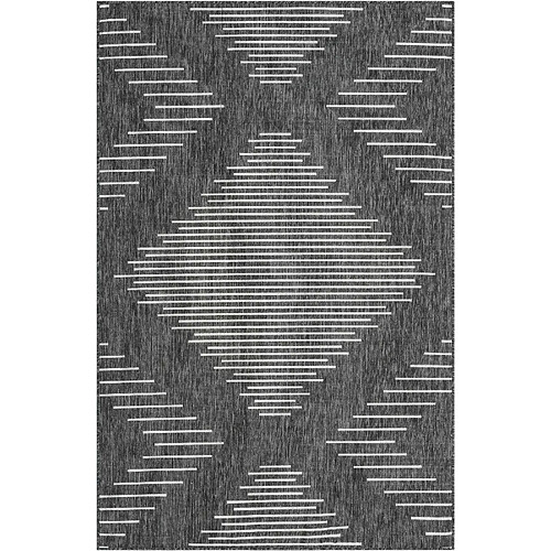 Hadorn Tapis d'Extérieur - 183x122 - Anthracite - Tulum