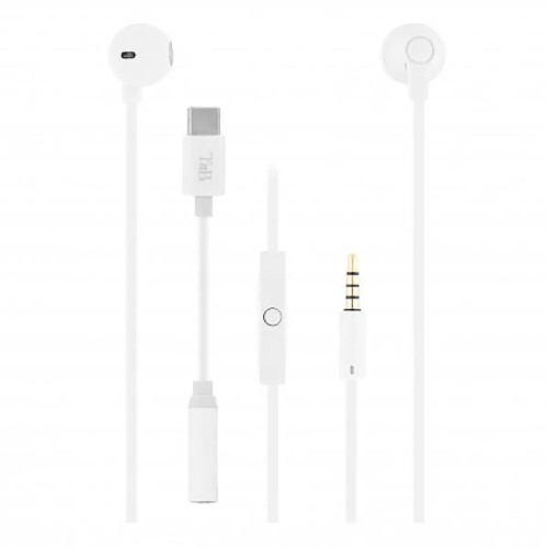 T'Nb TNB ESSWEETC - SWEET & ADAPTATEUR TYPE C - Ecouteurs semi intra-auriculaires - Blanc