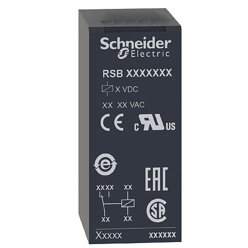 relais rsb - 1of - 12a - 24v dc - schneider electric rsb1a120bd