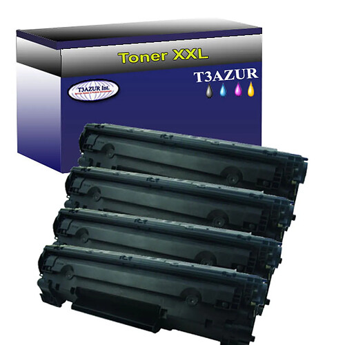 Lot de 4 Toners compatibles pour imprimante HP LaserJet M1522MFP, M1522N, M1522NF - T3AZUR