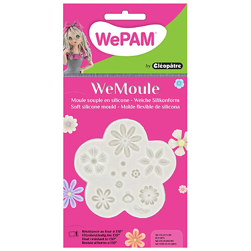 Moule en silicone (Push mould)WeMoule Fleurs 2 - Cléopâtre