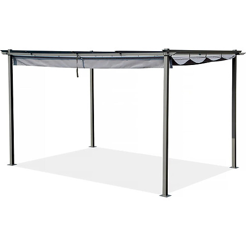 Habitat Et Jardin Pergola avec toit rétractable - 3 x 4 m - Anthracite