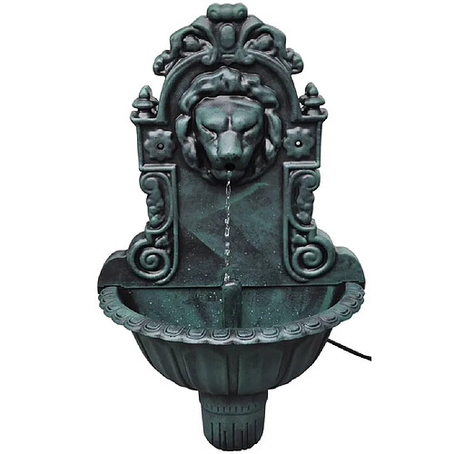 vidaXL Fontaine murale Design de tête de lion