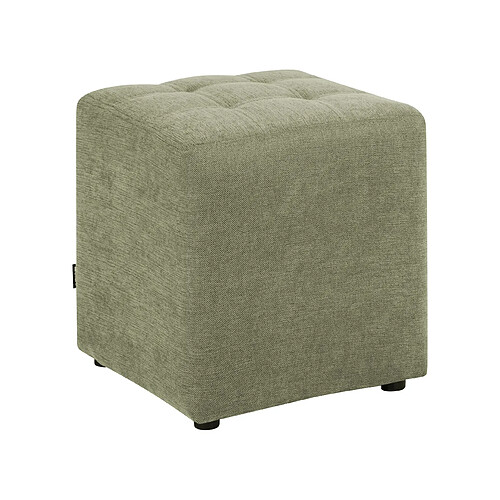 Beliani Pouf en tissu vert KANSAS