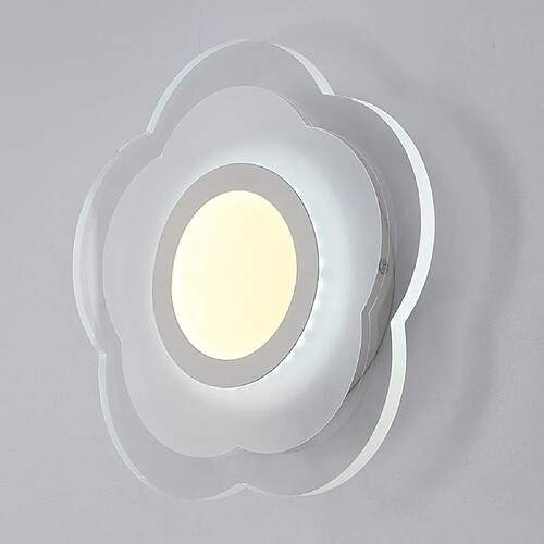 Universal Lampe murale de pétale 25cm LED Tri-Color Light 13W Ultra-mince Applique Murale