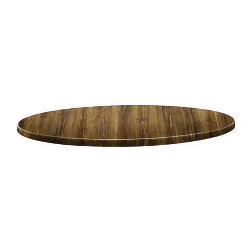 Plateau de Table Rond 800 mm Line Atacama Cherry - Topalit