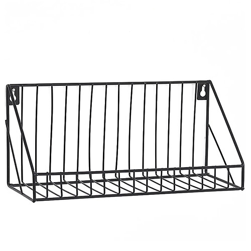 Insma Nordique Simplicité Grille Fer Étagère Murale Grand Mur Monté Stockage Rack Organization Pour Chambre Cuisine Décoration Murale Noir