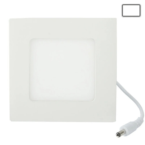 Wewoo Dalle LED Ampoule à blanche de 6W, lanterne, flux lumineux: 430lm, taille: 12.0cm x 12.0cm x 1.7cm