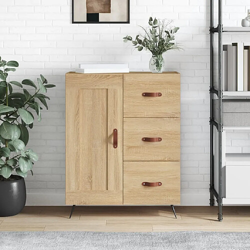 Maison Chic Buffet,Meuble de Rangement,commode pour salon,Cuisine chêne sonoma 69,5x34x90 cm bois d'ingénierie -MN97647