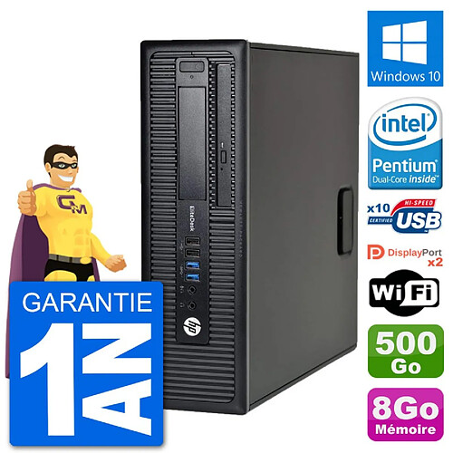 PC HP EliteDesk 800 G1 Intel G3220 RAM 8Go Disque Dur 500Go Windows 10 Wifi · Occasion