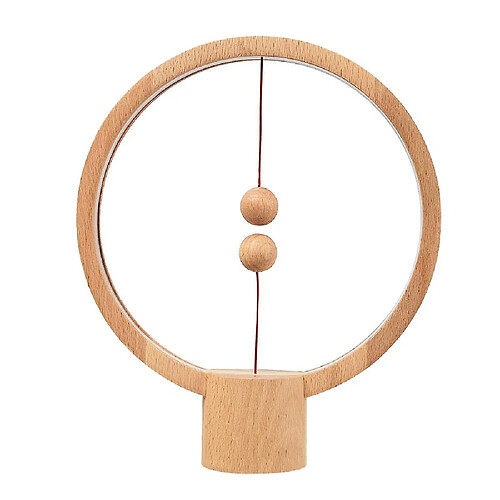 Universal Lampe à plat, lampe de bureau - bois rond(Bois)