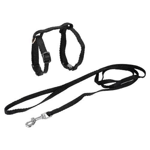 Paris Prix Harnais & Laisse pour Chat Kit 120cm Noir