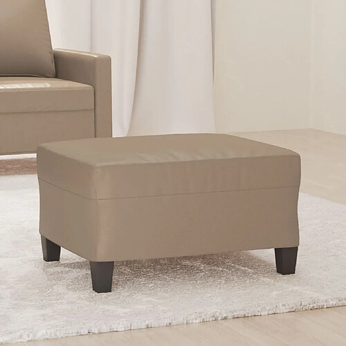 Maison Chic Repose-pied,Tabouret confortable Cappuccino 70x55x41 cm Similicuir -MN61706