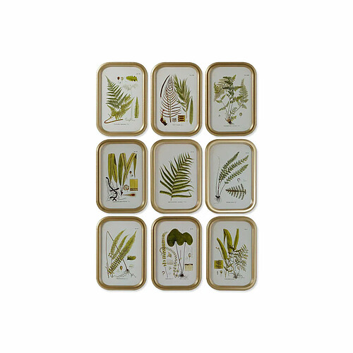 Cadre DKD Home Decor Moderne Plantes botaniques 30 x 2 x 45 cm (9 Unités)