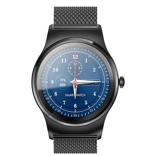 Wewoo Montre connectée 1.28 pouces couleur bracelet en acier Bluetooth Smart Watch, imperméable à l'eau, contrôle de la voix de soutien / moniteur de fréquence cardiaque / de sommeil / caméra Bluetooth, compatible avec Android et iOS système