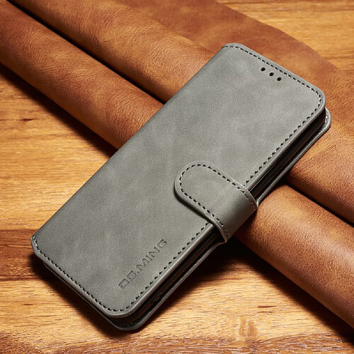 Etui en PU style rétro gris pour votre Samsung Galaxy S8 Plus