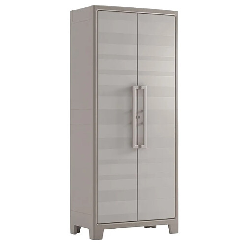 Keter Armoire de rangement et étagères Gulliver Beige et marron 182 cm