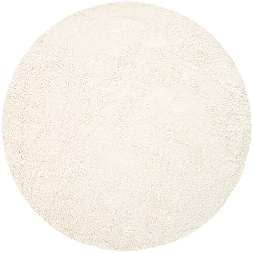 Hadorn Tapis shaggy 240x240 Blanc Luzern