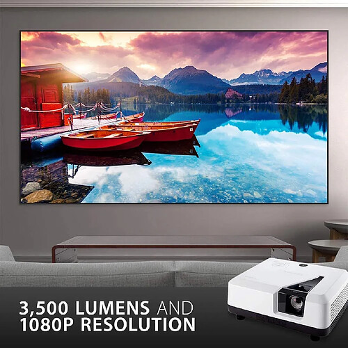 ViewSonic vidéoprojecteur pour Home-Cinéma 1920x1080 Pixels 3500 lumens compatible 3D HDMI VGA Haut-Parleurs blanc