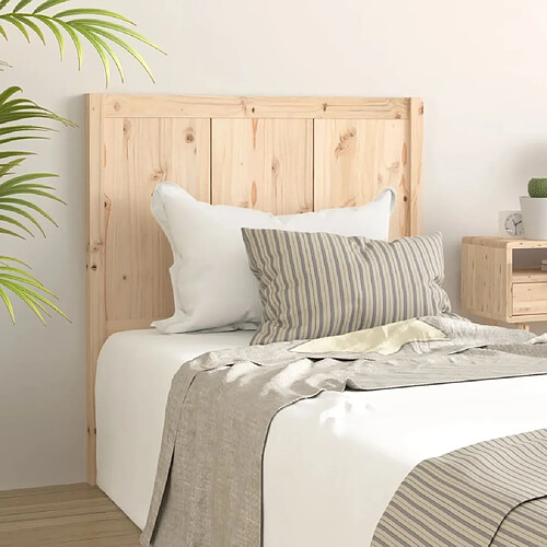 Maison Chic Tête de lit scandinave pour lit adulte,Meuble de chambre 80,5x4x100 cm Bois massif de pin -MN84450