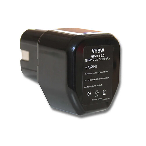 vhbw Batterie compatible avec Stanley Bostitch GCN40T, GF28WW, GF33PT outil électrique (3300mAh NiMH 7,2V)