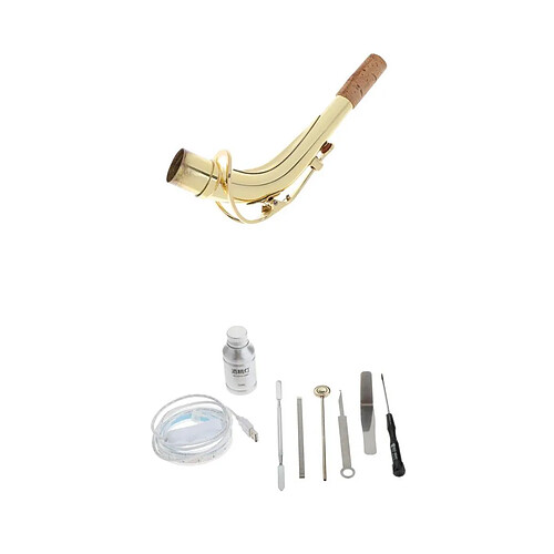 Manche de Saxophone En Laiton pour Pièces de Saxophone Alto Mib et Kits de Réparation Sax