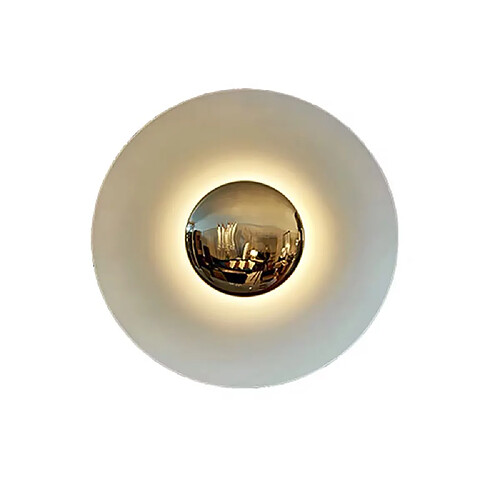 Universal Lampe murale à LED OVNI de 30 cm, lumière blanche à LED 220V pour la salle d'étude, l'entrée de la chambre, la décoration de chevet, la lampe en fer.(blanche)