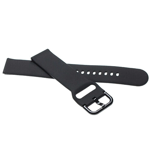 vhbw bracelet compatible avec Samsung Galaxy SM-R500, Watch Active montre connectée - 10 + 8,5cm silicone noir