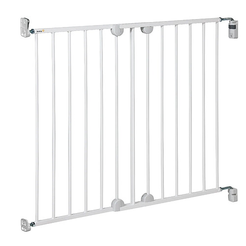 Safety 1st Barrière de sécurité en métal blanc à fixer au mur, largeur 62 à 102 cm, 6-24 mois