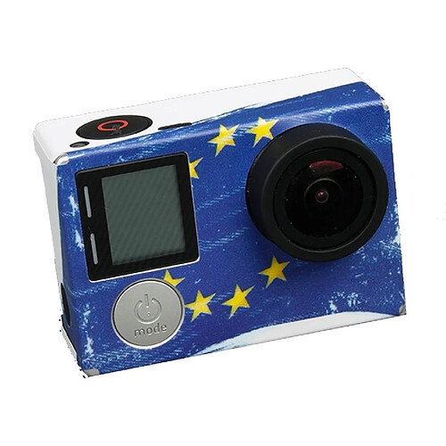 Wewoo Sticker pour GoPro Hero4 Autocollant de modèle de drapeau de EU