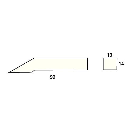 PROMAT Pointe à tracer pour plage de mesure 500 mm carbure adapté à trusquin