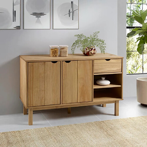 vidaXL Buffet OTTA 114x43x73,5 cm Bois massif de pin