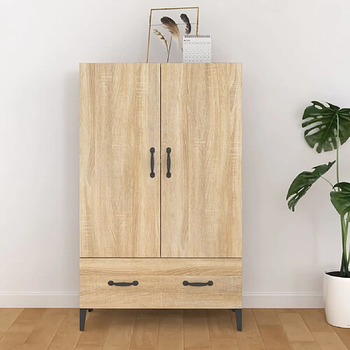 vidaXL Buffet haut Chêne sonoma 70x31x115 cm Bois d'ingénierie