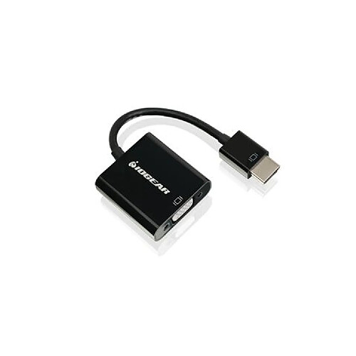 iogear GVC311 adaptateur et connecteur de câbles HDMI VGA + 3.5mm + Micro-USB Noir