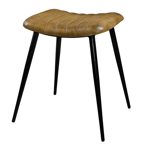 Rendez Vous Deco Tabouret Bidar en cuir