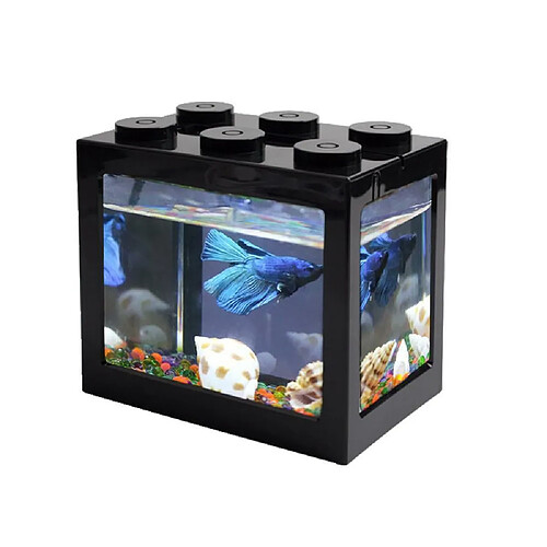 Justgreenbox USB Mini Fish Tank Desktop LED Fish Tank