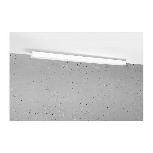 Luminaire Center Suspension Pinne Aluminium blanc 1 ampoule 150cm