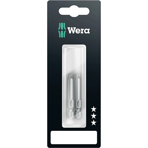 Lot de 2 embouts 867/4 Z série 4 entraînement 1/4 Torx® T25x50mm WERA WERK 05073723001