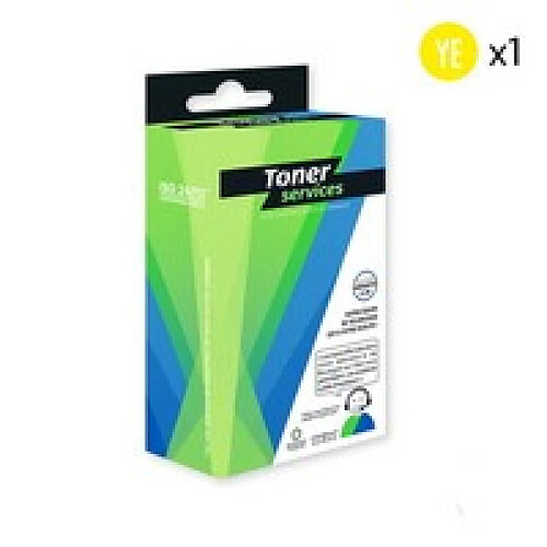 TONER SERVICES Compatible Epson T1004 - Cartouche d'encre jaune (Rhinocéros)