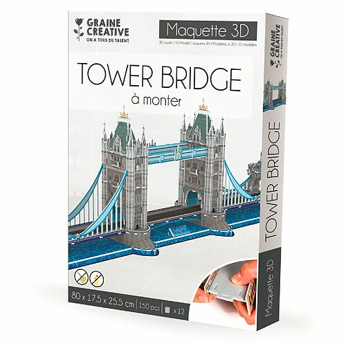 Graines Creatives Maquette Tower Bridge à construire soi-même