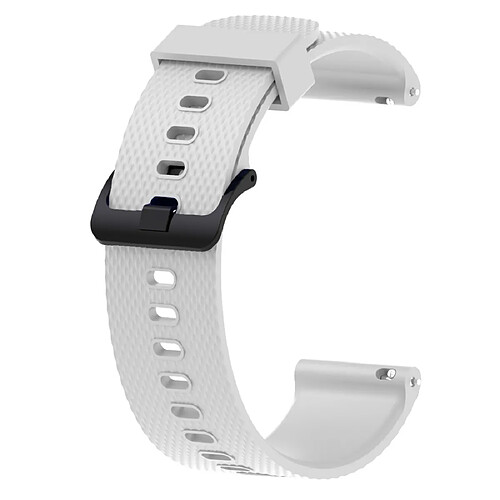 Wewoo Bracelet pour montre connectée Dragonne Sport en silicone Garmin Vivoactive 3 20mm Blanc