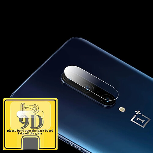 Wewoo Pour OnePlus 7 Pro 9D Transparent Protecteur d'objectif de caméra arrière Film en verre trempé