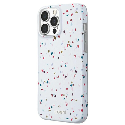 uniq etui coehl terrazzo iphone 13 pro / 13 6,1" blanc/natural blanc