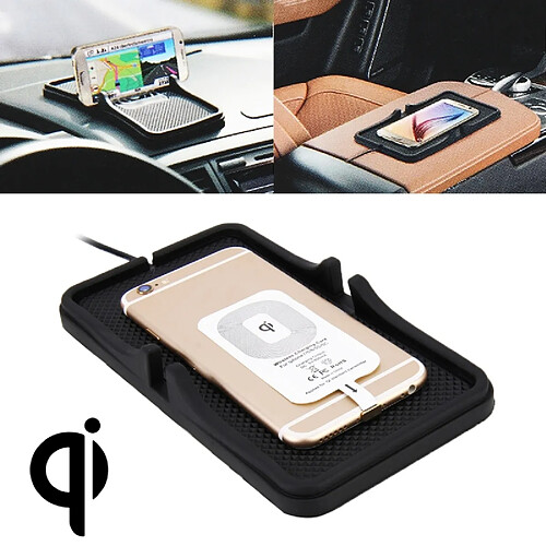 Wewoo Chargeur voiture de batterie sans fil Qi standard pour iPhone, Galaxy, Huawei, Xiaomi, LG, HTC & autres