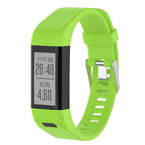 Wewoo Bracelet pour montre connectée en silicone Smart Watch Garmin Vivosmart HR + Vert