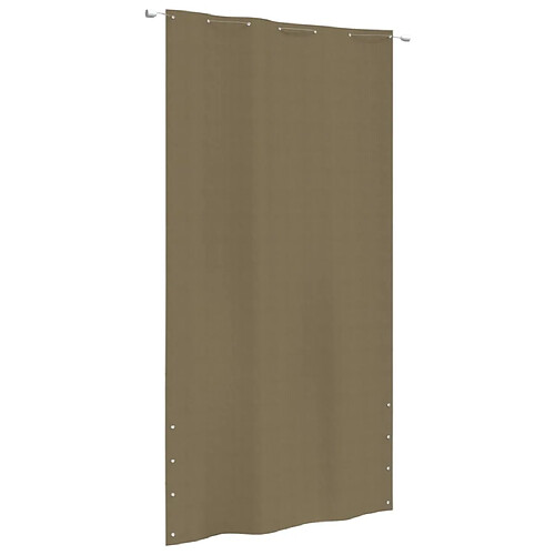 vidaXL Écran de balcon Taupe 140x240 cm Tissu Oxford