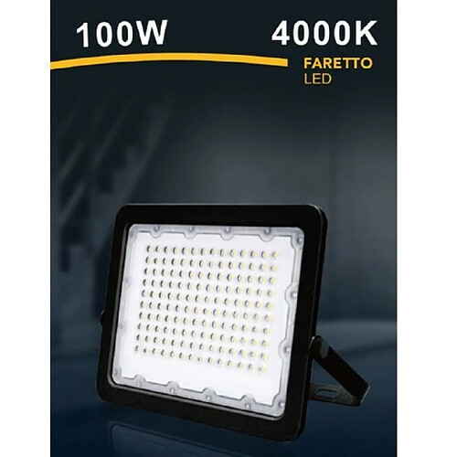 Tradex LED SPOTLIGHT ULTRA SLIM OUTDOOR BLACK IP65 LIGHT 6500K 4000K 3000K FS100W-N