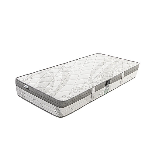 LUXURY LITERIE Matelas 90x190 cm, ViscoPlus, 26cm, mémoire de forme, ferme, indépendance du couchage, face été/hiver